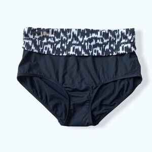 BEACH house swim bikini bottoms briefs high waist fold over waist 18W